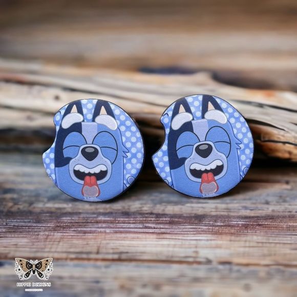 Bluey Car Coaster Set | Bluey Coaster Set | Bluey Car Accessories - Picture 3 of 14